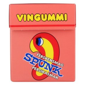 Spunk Vingummi Fersken 24 x 23 g