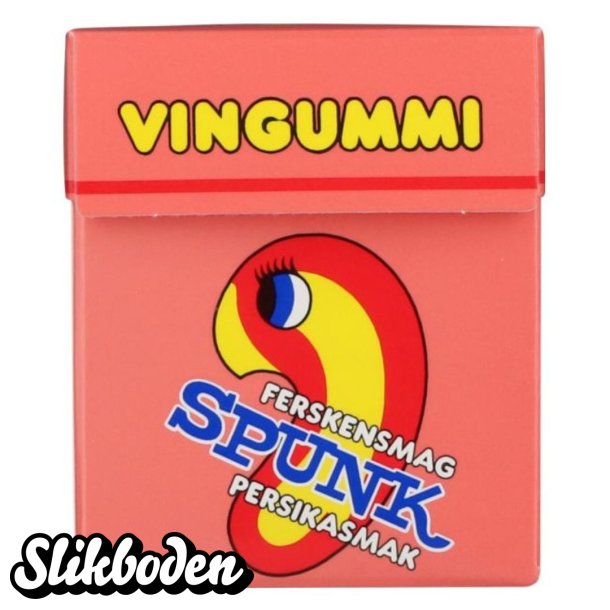 Spunk Vingummi Fersken 24 x 23 g