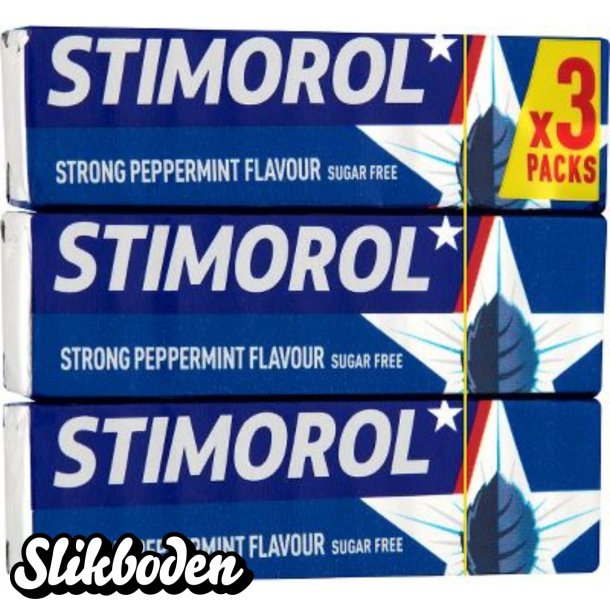 Stimorol Strong Peppermint 3-pak 12 stk.