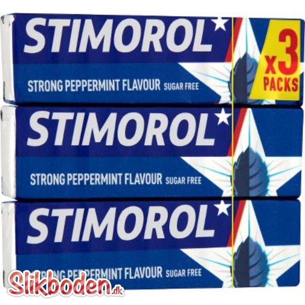 Stimorol Strong Peppermint 3-pak 12 stk.