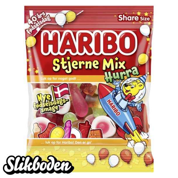 Haribo Stjerne Mix Hurra 20 x 120 g
