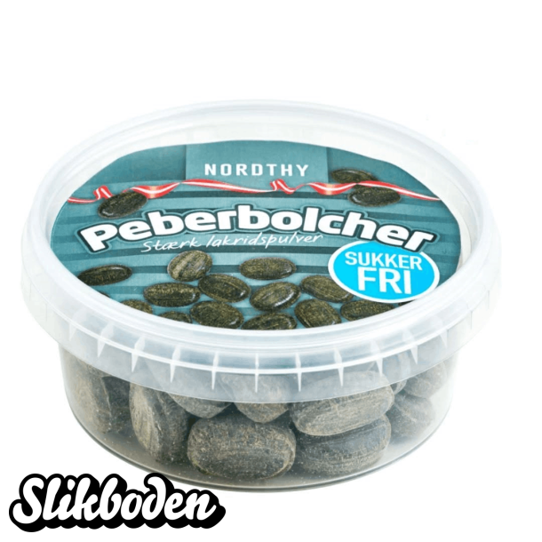 Sukkerfri Peberbolcher 1 x 180 g fra Nordthy