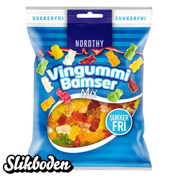Nordthy Sukkerfri Vingummibamser 1 x 80 g