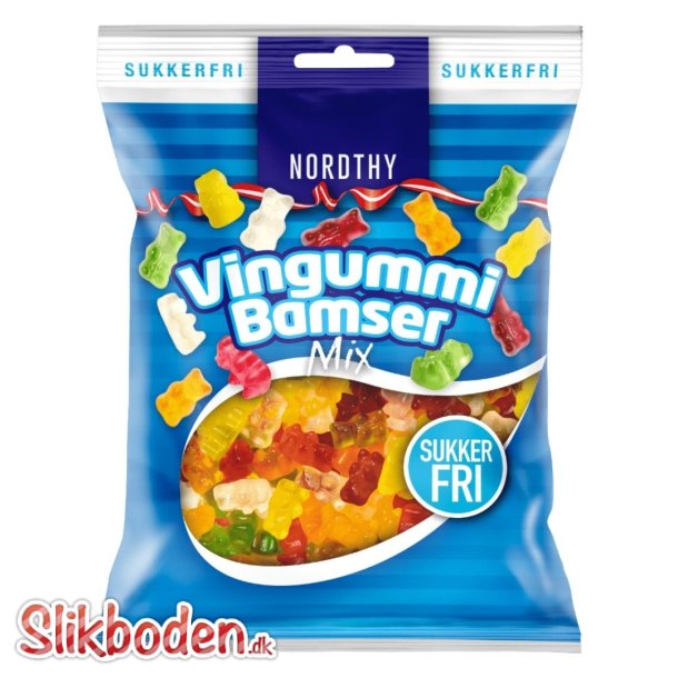 Nordthy Sukkerfri Vingummibamser 1 x 80 g