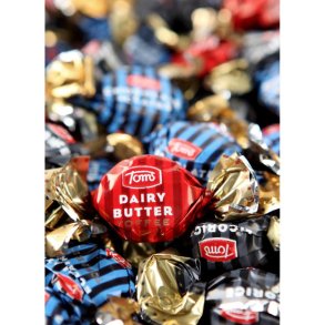 Toms Assorted Toffee 1 kilo - ca. 120 stk.