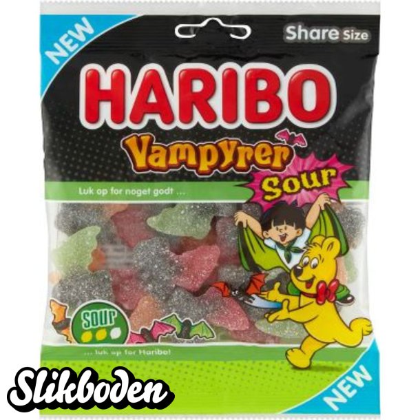 Haribo Vampyrer Sour 1 x 120 g ps.